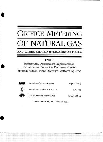 ﻿Orifice Metering of Natural Gas (AGA 3) قسمت 4