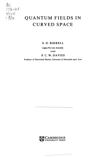 ﻿میدان های کوانتومی در فضای منحنی