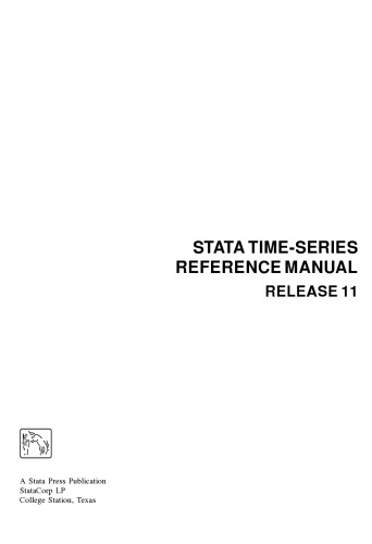 ﻿Stata Time-Series Reference Manual: Release 11