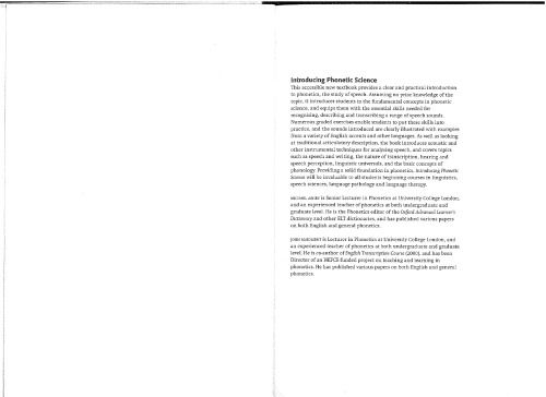 ﻿معرفی علم آوایی (مقدمه های کمبریج به زبان و زبان شناسی)