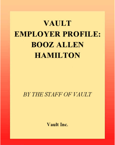 ﻿VEP: Booz-Allen & Hamilton 2003 (Vault Employer Profile)
