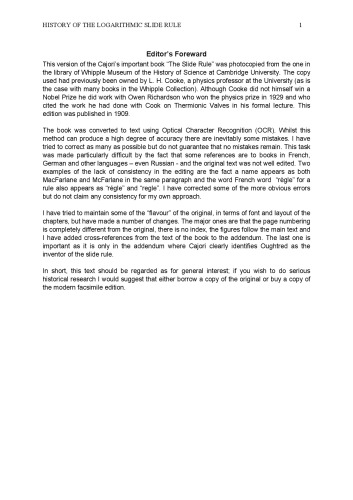 تاریخچه قانون اسلایدهای لگاریتمی