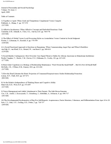 ﻿JPSP - 2008، آوریل