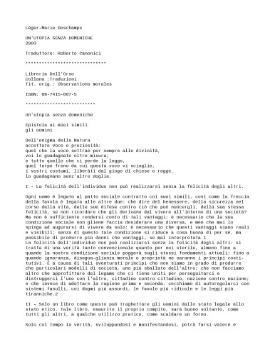 ﻿مدینه فاضله بدون یکشنبه ها