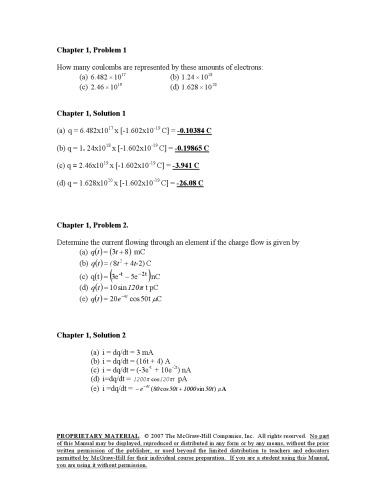 ﻿مبانی مدارهای الکتریکی - ویرایش سوم - راهنمای راه حل ها