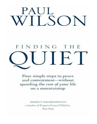 ﻿پیدا کردن آرامش