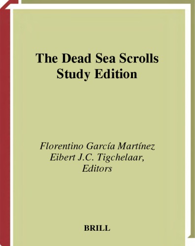 ﻿The Dead Sea Scrolls Study Edition-Two Vol. مجموعه (جلد 1 و 2)
