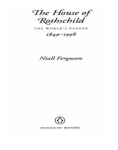 ﻿خانه روچیلد: جلد 2: بانکدار جهان: 1849-1999