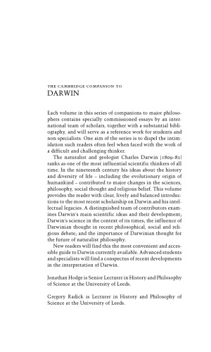 ﻿همراه کمبریج به داروین (همراهان کمبریج به فلسفه) چاپ اول