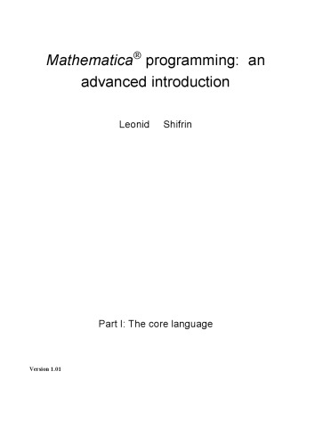 ﻿برنامه نویسی Mathematica: مقدمه ای پیشرفته