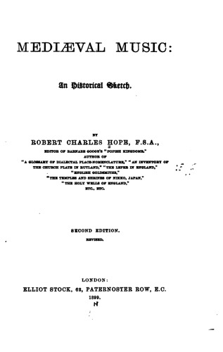 ﻿موسیقی قرون وسطی: یک طرح تاریخی (1899)