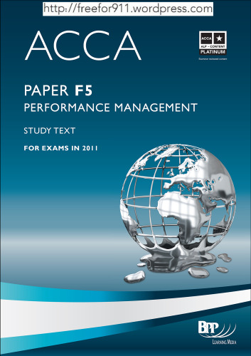 ﻿ACCA - F5 Performance Management: Study Text