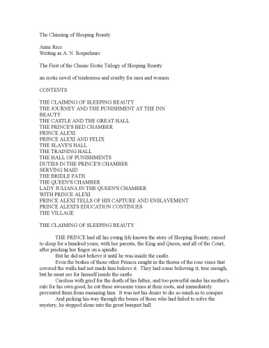 ﻿ادعای زیبایی خفته (سه گانه زیبای خفته، کتاب 1)