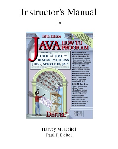 ﻿راهنمای مدرس - Java How to Program, ویرایش پنجم