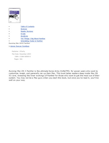 ﻿در حال اجرا Mac OS X Panther