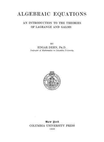 معادلات جبری