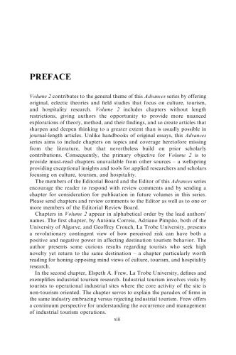 ﻿پیشرفت در تحقیقات فرهنگ، گردشگری و هتلداری، جلد 2