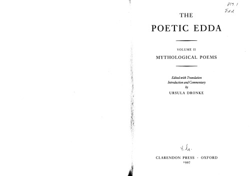 ﻿ادای شاعرانه: جلد دوم: اشعار اساطیری