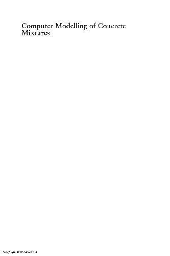 مدل سازی رایانه ای از مخلوط های بتنی