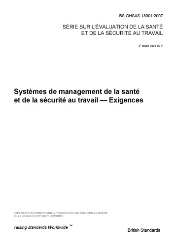﻿OHSAS 18001 v 2007