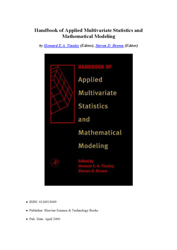 ﻿کتاب راهنمای آمار چند متغیره کاربردی و مدل سازی ریاضی