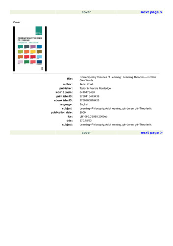 ﻿نظریه های معاصر یادگیری: نظریه پردازان یادگیری ... به قول خودشان