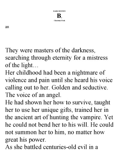 ﻿سرنوشت تاریک (سریال کارپات ها (تاریک)، کتاب 11)