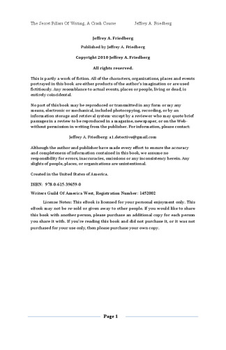 ﻿ستون های مخفی نوشتن: یک دوره تصادف! (جلد 1)