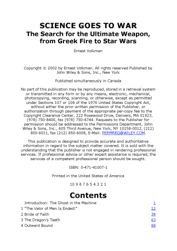 ﻿Science Goes to War: The Search for the Ultimate Weapon - از آتش یونانی تا جنگ ستارگان