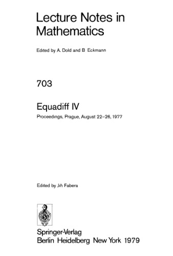 ﻿Equadiff IV: Proceedings، پراگ، 22 تا 26 اوت 1977