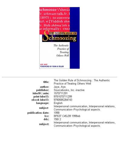 ﻿قانون طلایی Schmoozing