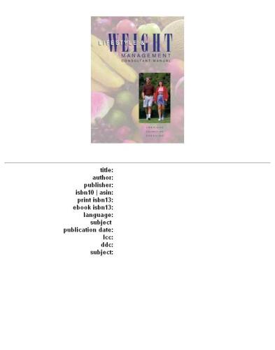 ﻿شیوه زندگی و مدیریت وزن: راهنمای مشاور