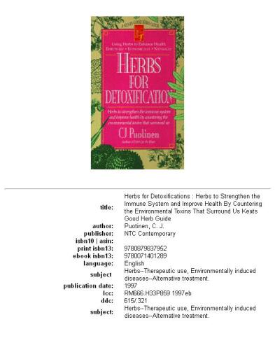 ﻿گیاهان برای سم زدایی