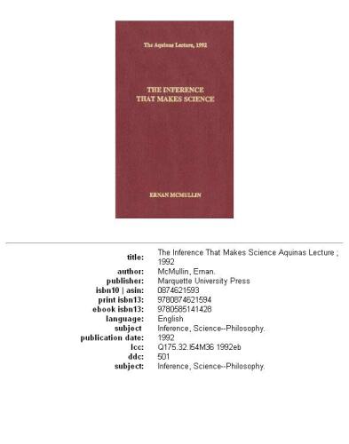 ﻿استنتاجی که علم را می سازد (سخنرانی آکویناس)