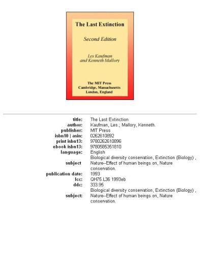 ﻿آخرین انقراض: نسخه دوم