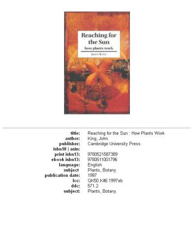 ﻿رسیدن به خورشید: گیاهان چگونه کار می کنند