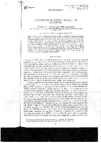یک مدل پلاستیکی کامپوزیت برای بتن