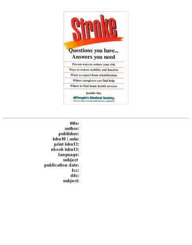 ﻿سکته مغزی: سوالاتی که دارید... پاسخ هایی که نیاز دارید