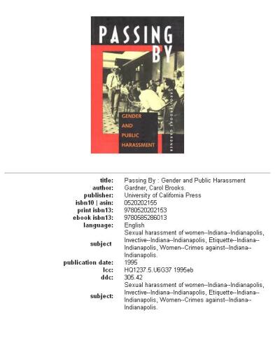 ﻿عبور از: جنسیت و آزار عمومی