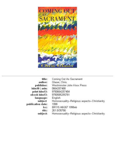 ﻿بیرون آمدن به عنوان مقدس