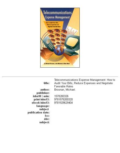 ﻿مدیریت هزینه های مخابراتی: نحوه حسابرسی صورت حساب ها، کاهش هزینه ها و مذاکره در مورد نرخ های مطلوب
