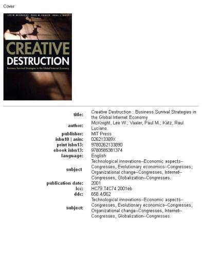 ﻿تخریب خلاق: استراتژی های بقای کسب و کار در اقتصاد جهانی اینترنت