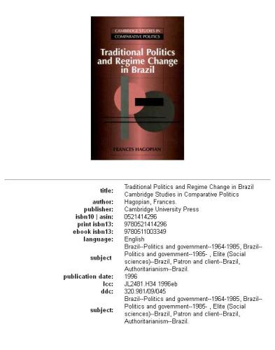 ﻿سیاست سنتی و تغییر رژیم در برزیل