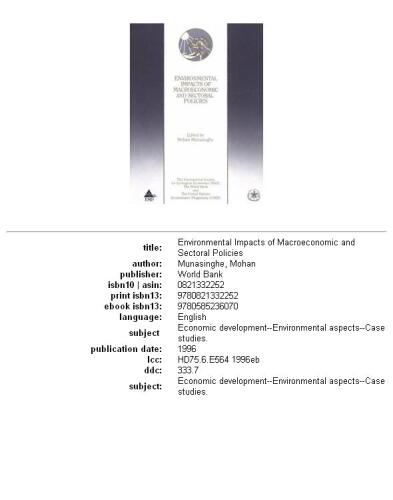 ﻿اثرات زیست محیطی سیاست های کلان اقتصادی و بخشی