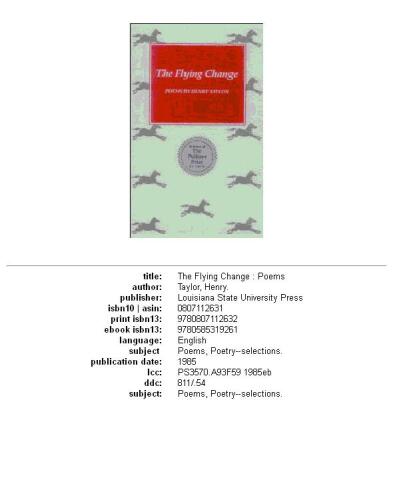 ﻿تغییر پرواز: اشعار