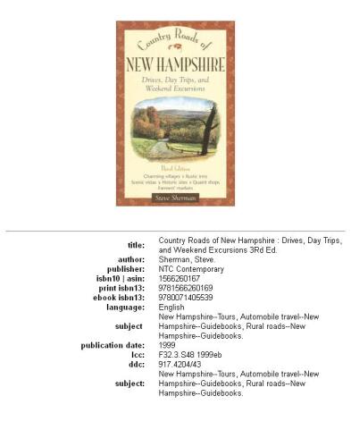 ﻿جاده های کشور نیوهمپشایر