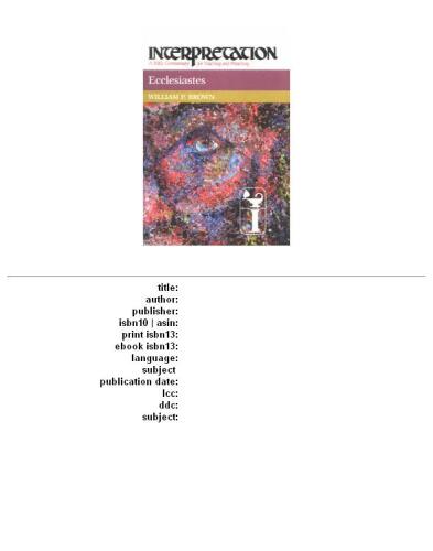 ﻿جامعه (تفسیر، تفسیر کتاب مقدس برای تعلیم و موعظه)