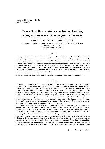 ﻿مدل های مخلوط خطی تعمیم یافته برای مدیریت افت تحصیلی غیر قابل چشم پوشی در مطالعات طولی