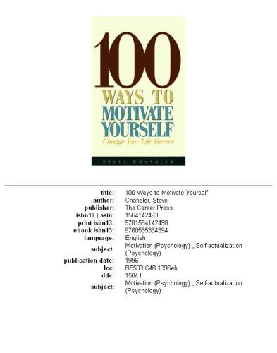 ﻿100 راه برای ایجاد انگیزه در خود (1996)