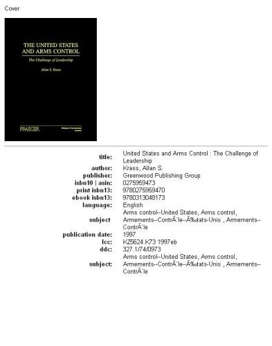 ﻿ایالات متحده و کنترل تسلیحات: چالش رهبری